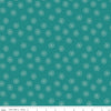 Sale! Bee Dots Lagoon Rose Yardage by Lori Holt for Riley Blake Designs | C14180 LAGOON