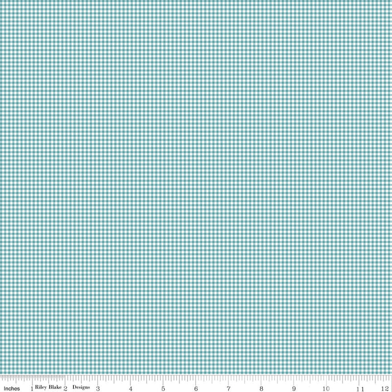 Mary Catherine Gingham Raindrop Yardage by Amy Smart for Riley Blake Designs |  C16706-RAINDROP