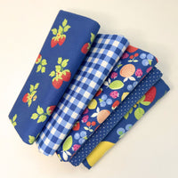 Fruit Salad Custom Fat Quarter Bundle Cobalt Blue by Corey Yoder for Moda Fabrics | 5 FQs | Curated Bundle