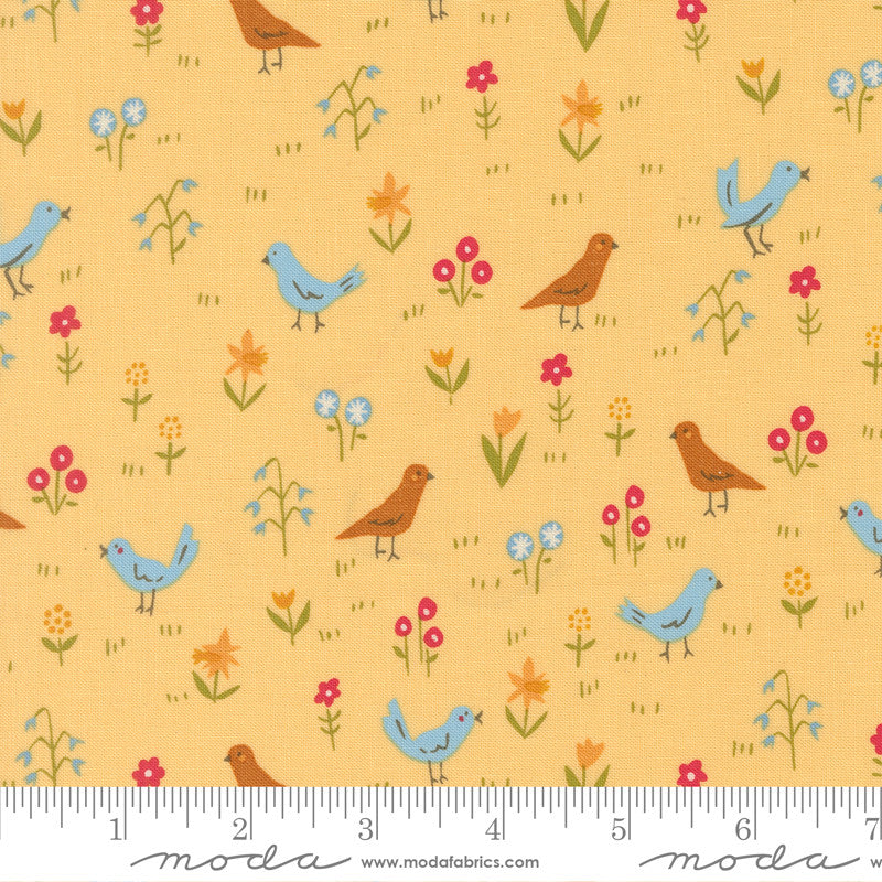 Animal Park Fun Bird Park Banana Yardage by Stacy Iest Hsu for Moda Fabrics | 20963 19