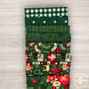 Charming Christmas Custom Fat Quarter Bundle Green by Kelsey Carlson for Riley Blake Designs | 8 Precut Fat Quarters