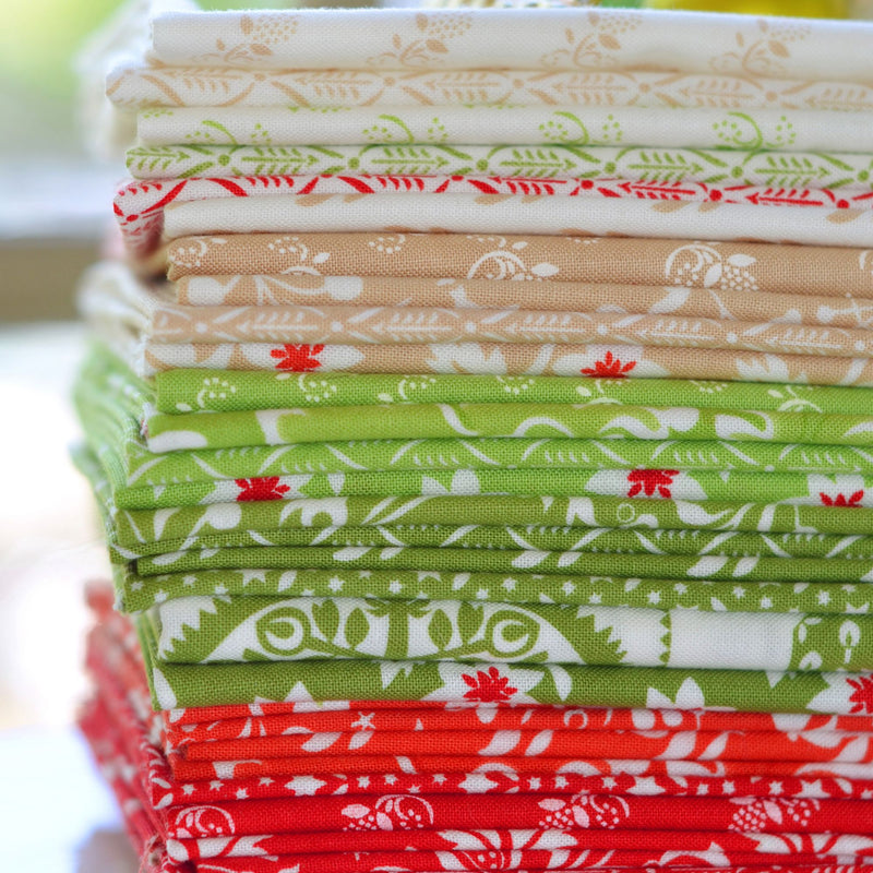 PRESALE Buon Natale Charm Pack 5" by Fig Tree & Co for Moda Fabrics | 42 Precut 5" Squares | 35400PP