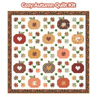 PRESALE Cozy Autumn Quilt Kit Boxed With Cozy Autumn by Beverly McCullough for Riley Blake Designs | KT-17870