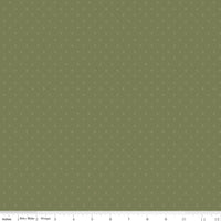 PRESALE Threads of Grace Dots Green Yardage by Kassidy Grace for Riley Blake Designs | C16826-GREEN