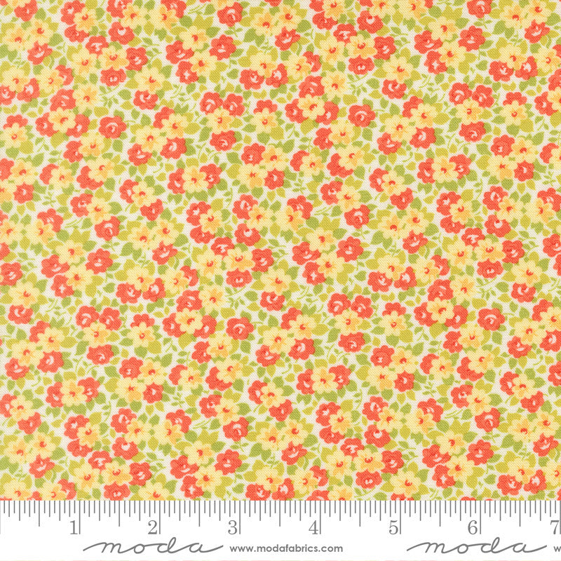 Summers End Meadow Persimmon Yardage by Fig Tree & Co for Moda Fabrics | 35436 11