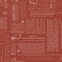 TYPE/ography Terracotta Yardage by Lori Holt of Bee in My Bonnet for Riley Blake Designs | C16850-TERRACOTTA