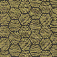 Bee Garden Honeycomb Metallic Black by Gingiber for Moda Fabrics | 48416 21M