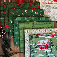 PRESALE Holiday Cheer Custom Fat Quarter Bundle Green by Stacy Iest Hsu for Moda Fabrics | 7 FQs | Curated Bundle