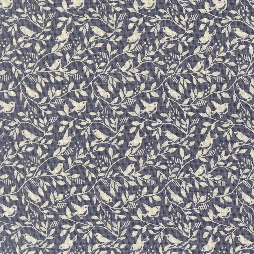 PRESALE True Love Birds of A Feather Twilight Yardage by Lella Boutique for Moda Fabrics | 5264 13