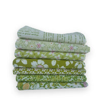 Custom Fat Quarter Bundle Green | Summers End by Fig Tree & Co for Moda Fabrics | 7 FQs | Curated Bundle