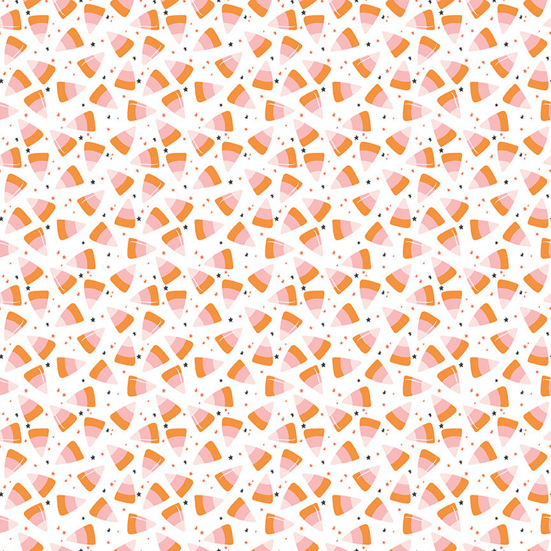 PRESALE Hey Pumpkin Corn Candy White Yardage by My Mind's Eye for Riley Blake Designs |  C16035-WHITE