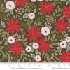 PRESALE Berry And Pine Poinsettia Party Wintergreen Yardage by Lella Boutique for Moda Fabrics | 5240 13