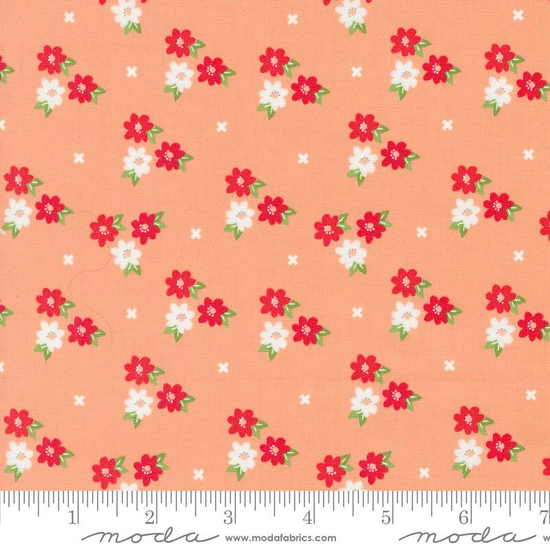 Laguna Sunrise Morning Glory Cantaloupe Yardage by Sherri & Chelsi for Moda Fabrics | 37682 13