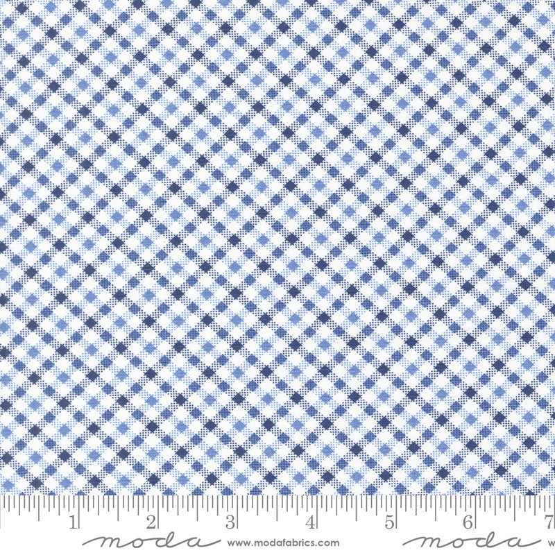 PRESALE Star Spangled Simple Check Dawn Yardage by April Rosenthal of Prairie Grass for Moda Fabrics | 24175 12