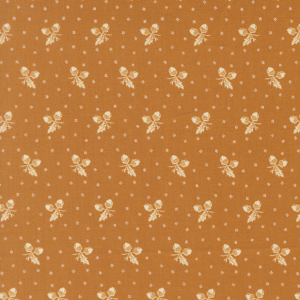 PRESALE Butternut and Sage Acorn Medley Butterscotch Yardage by Fig Tree & Co for Moda Fabrics | 35445 17