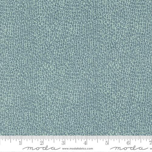 Vintage Aqua Numbers Yardage by Sweetwater for Moda Fabrics | 55656 25