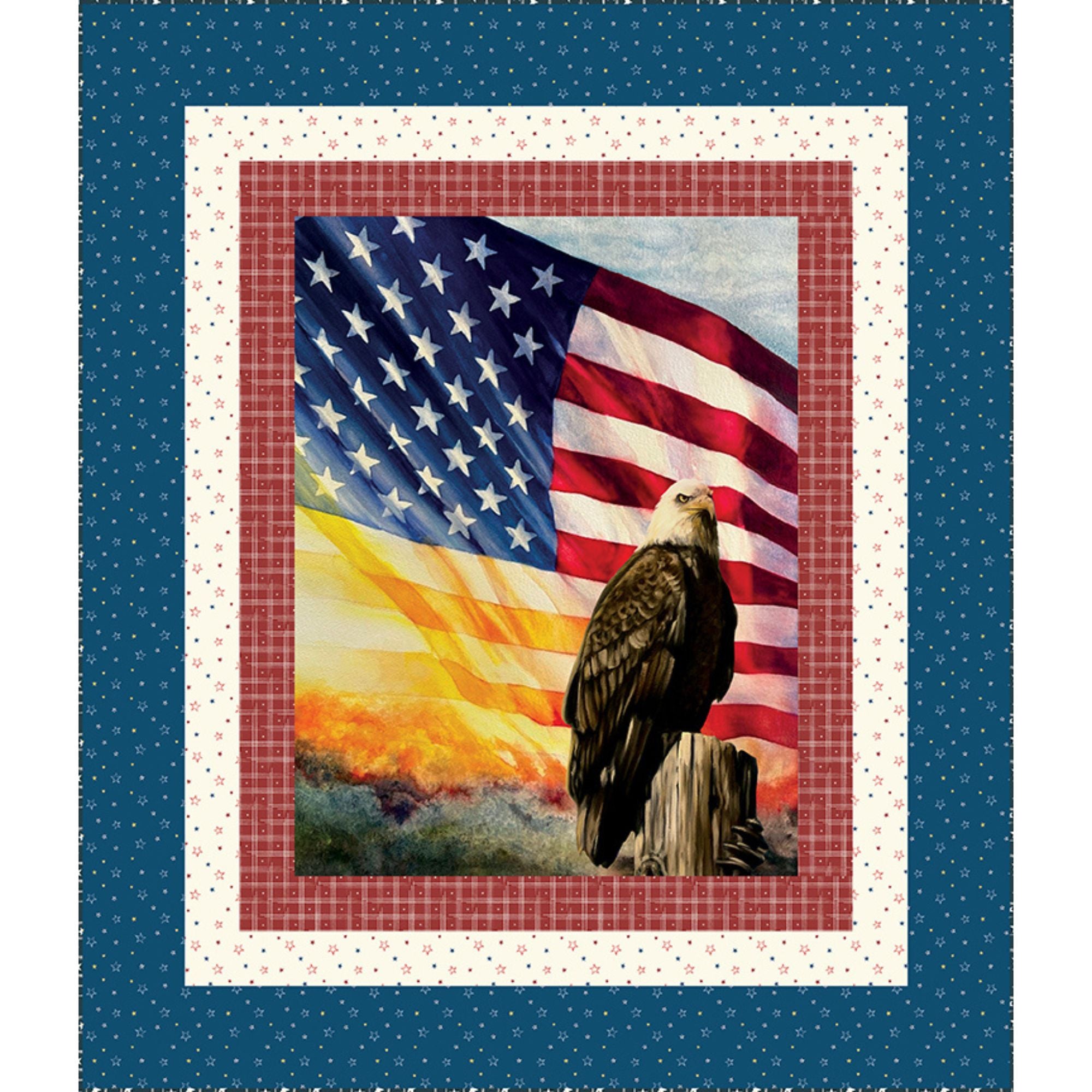 PRESALE American Honor Panel Quilt Kit Boxed by Vicki Gifford from Riley Blake Designs | KT-17090
