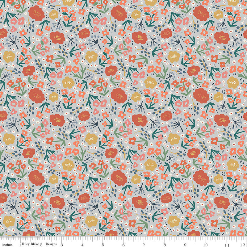 Ivy Reese Flower Dusk Yardage by Deena Rutter for Riley Blake Designs | C16601-DUSK