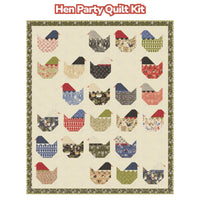 PRESALE Hen Party With The Henhouse by Gingiber for Moda Fabrics | Quilt Size 66" x 78"