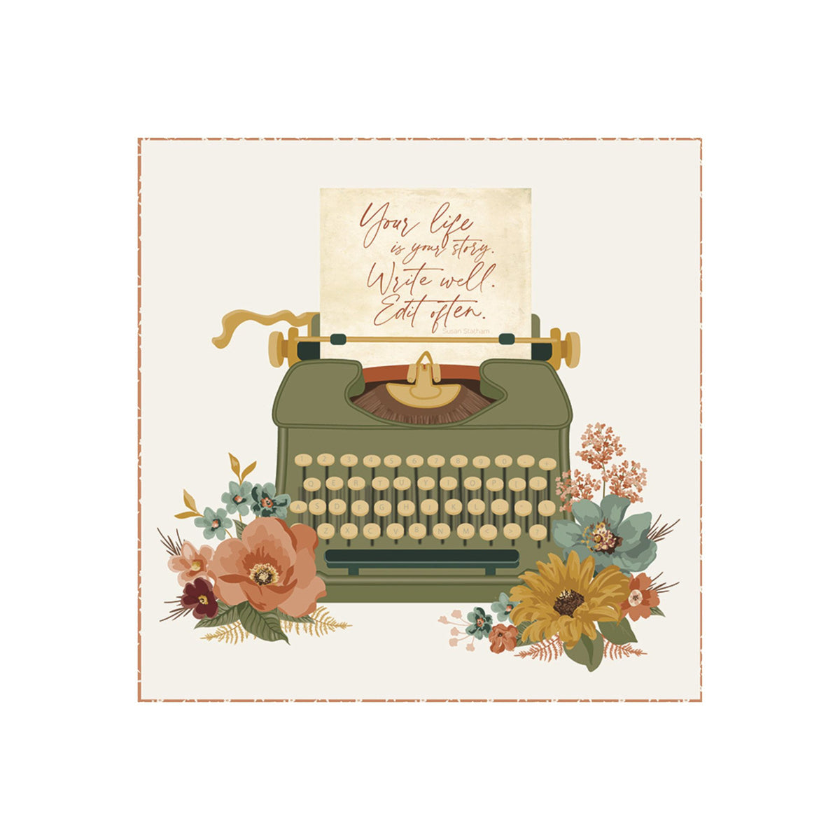 Worth Repeating Panel by Sandy Gervais for Riley Blake Designs | Panel Size 35 1/2" x 43 1/2" | P18267-PANEL