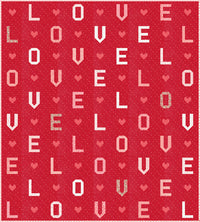 L-O-V-E Quilt Pattern by Lella Boutique for Moda Fabrics | LB 237