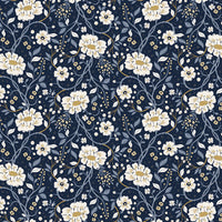 PRESALE Before the Bloom Main Indigo Yardage Danelys Sidron for Riley Blake Designs | C18060-INDIGO