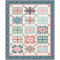 Regent Street Union Jacks Custom Quilt Kit With Mary Catherine by Amy Smart for Riley Blake Designs | Quilt Size 66" x 80"