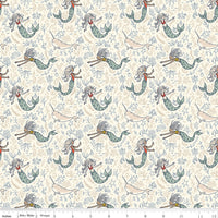 PRESALE Story Land Mermaids Cream Yardage by Sarah Jane for Riley Blake Designs | C18302-CREAM
