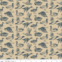 Plaid-Venture Club Ducks Tan Yardage by The RBD Designers for Riley Blake Designs | C17040-TAN