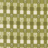 PRESALE The Henhouse Flower Plaid Grass Yardage by Gingiber for Moda Fabrics | 48436 15