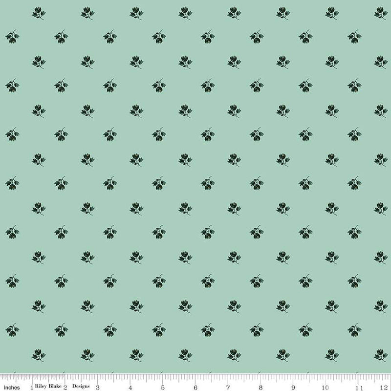 Porch Swing Mint Tiny Flowers Yardage by Ashley Collett for Riley Blake Designs | C14056 MINT