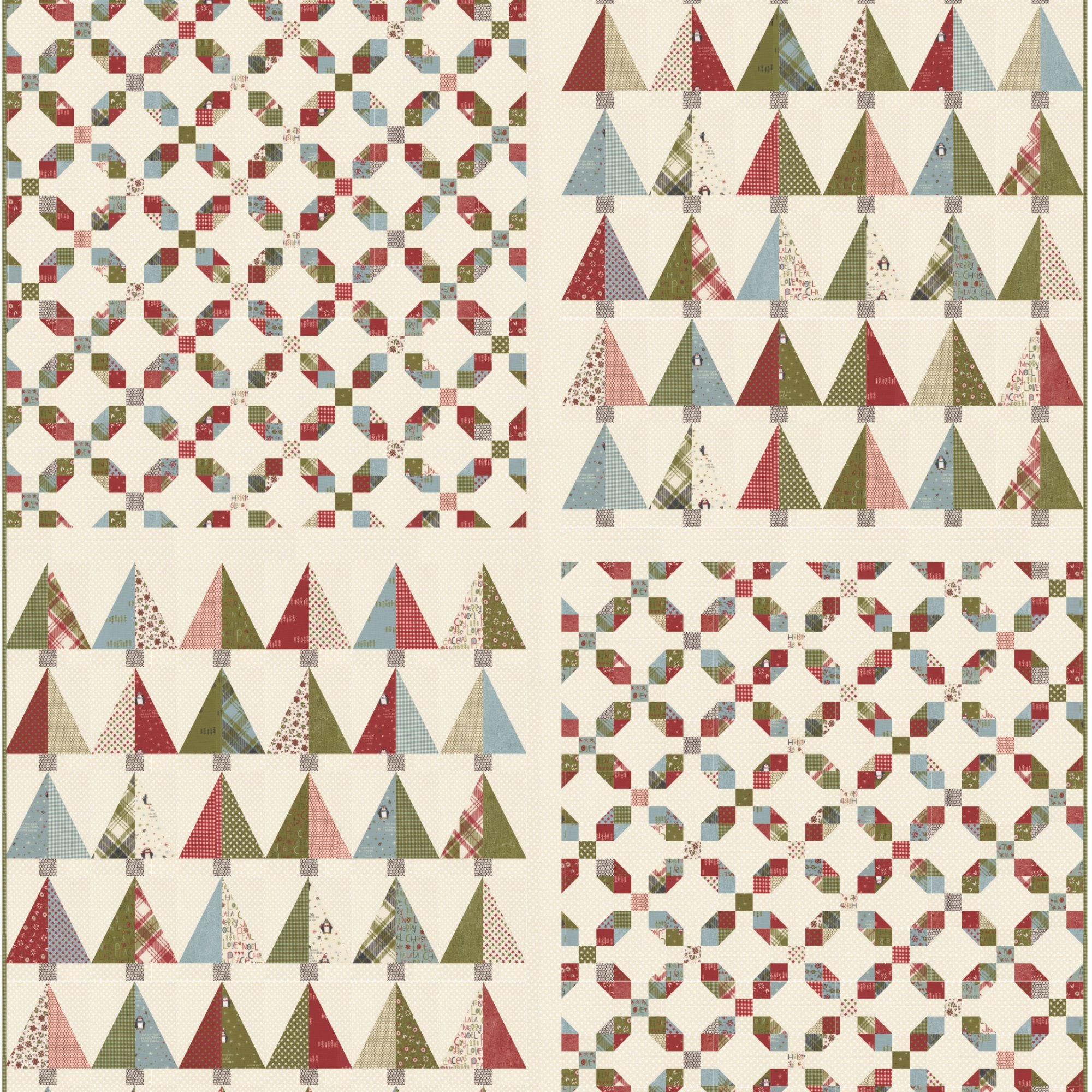 PRESALE Frost & Flurries Custom Quilt Kit With Chilly by Sweetwater for Moda Fabrics | Quilt Size 62” x 74”