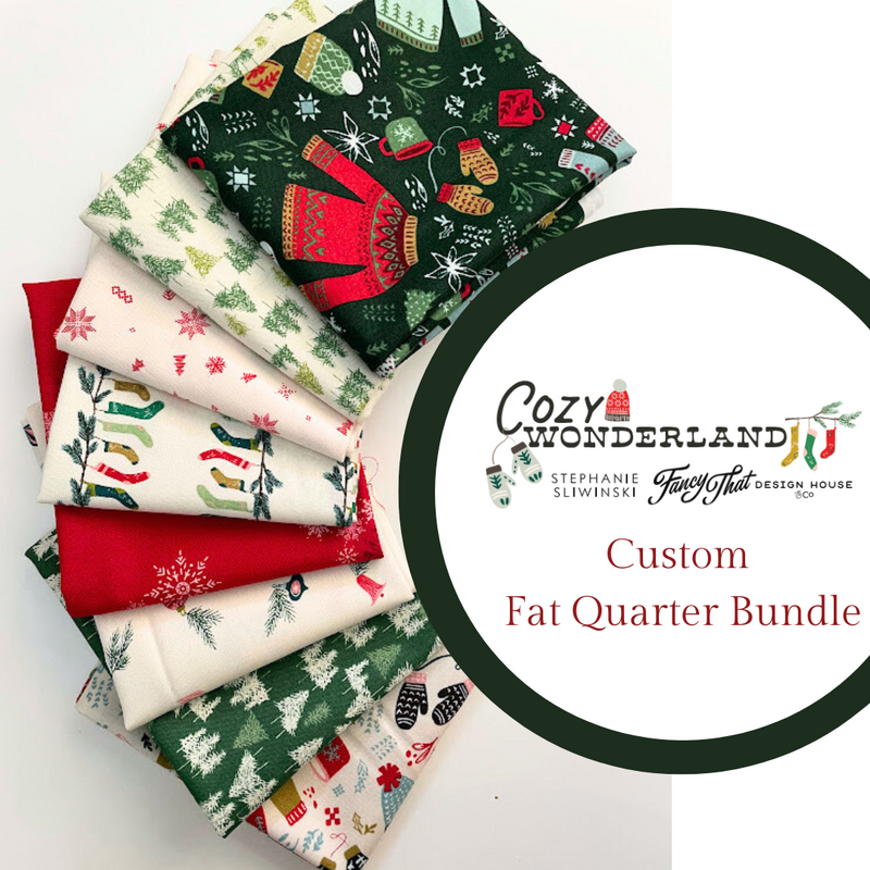 Cozy Wonderland Curated Fat Quarter Bundle by Fancy That Design House for Moda Fabrics | Custom Bundle 8 FQs