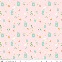 Summer Skies and Fireflies Fireflies Pink Yardage by Gracey Larson for Riley Blake Designs | C16373-PINK