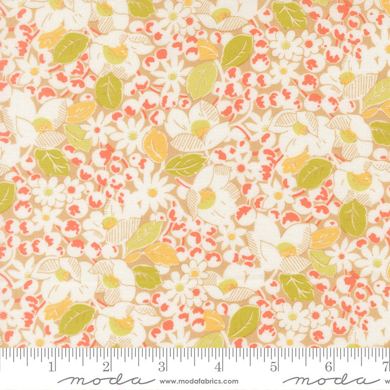 Summers End Garden Bounty Almond Pie Yardage by Fig Tree & Co for Moda Fabrics | 35430 15
