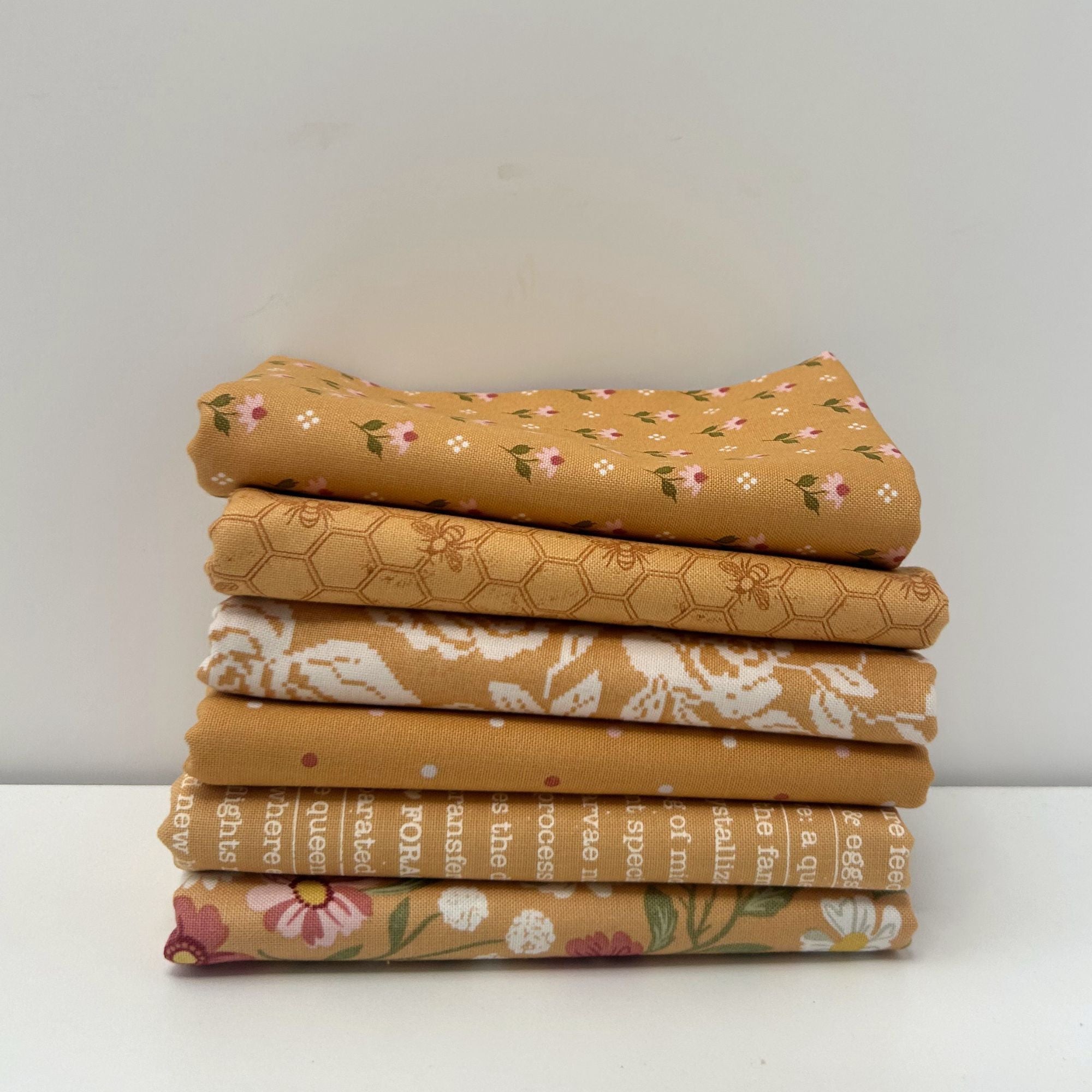 Wild Honey Custom Fat Quarter Bundle Honey by Lella Boutique for Moda Fabrics | 6 FQs | Curated Bundle