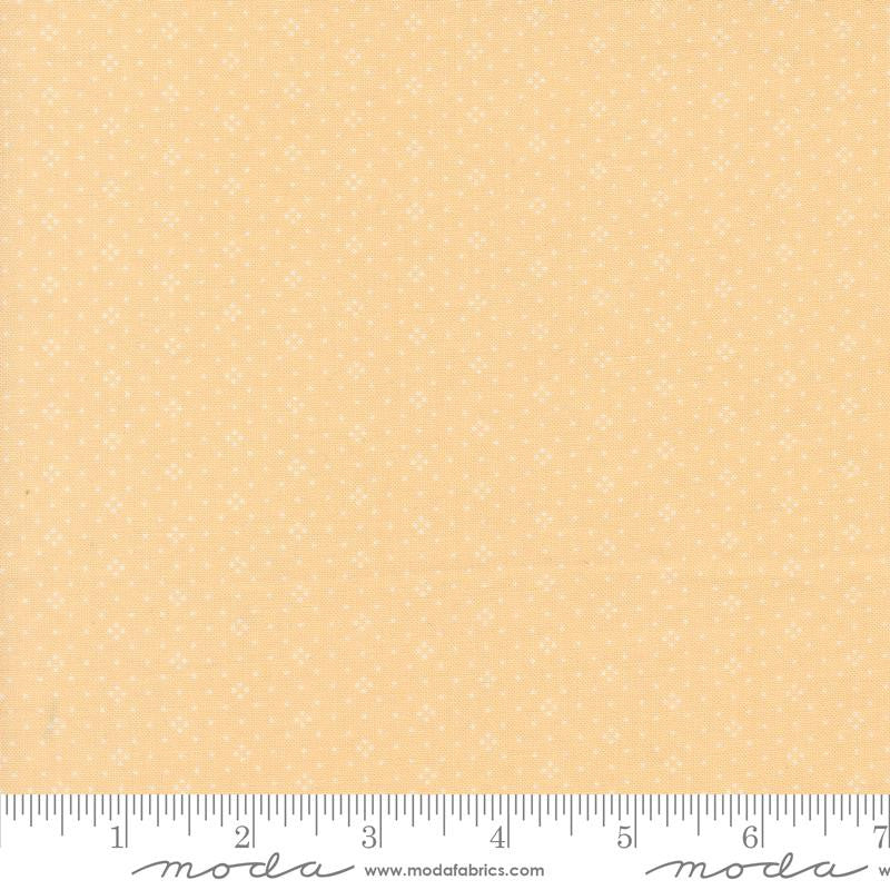 Denim and Daisies Eyelet Wheat Yardage by Fig Tree for Moda Fabrics | 20488 102