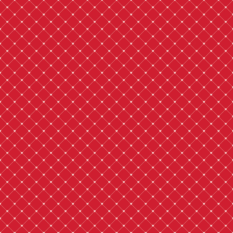 Letters to Cupid Crisscross Red Yardage by My Mind's Eye for Riley Blake Designs | C16986-RED
