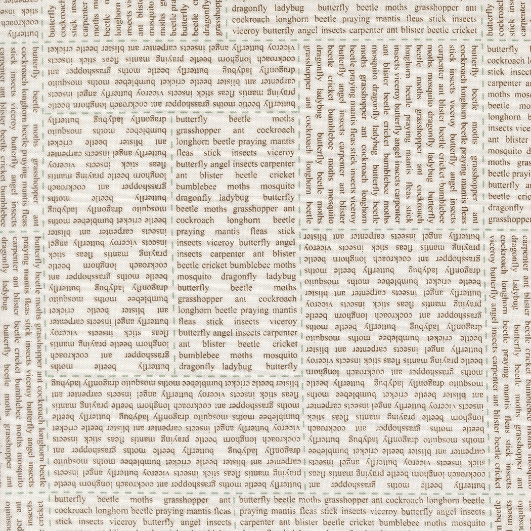 PRESALE Bug Collector In the News Cloud Dirt Yardage by Sweetwater for Moda Fabrics | 55730 21