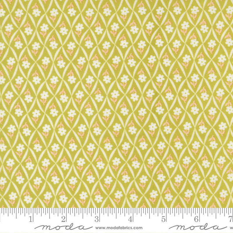 PRESALE Rosie Climbing Daisy Green Apple Yardage by Fig Tree & Co for Moda Fabrics | 35426 20