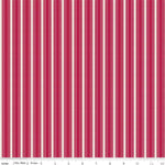 Heirloom Red Stripe Berry Yardage by My Mind's Eye for Riley Blake Designs |C14348 BERRY Quilting Cotton Fabric