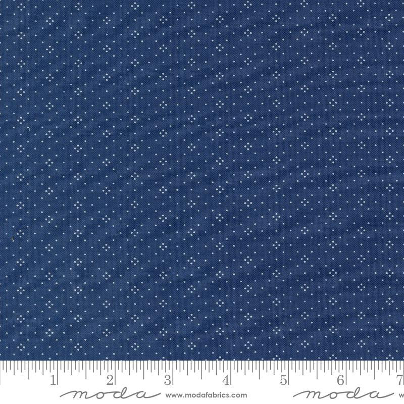 Denim and Daisies Eyelet Midnight Jeans Yardage by Fig Tree for Moda Fabrics | 20488 108