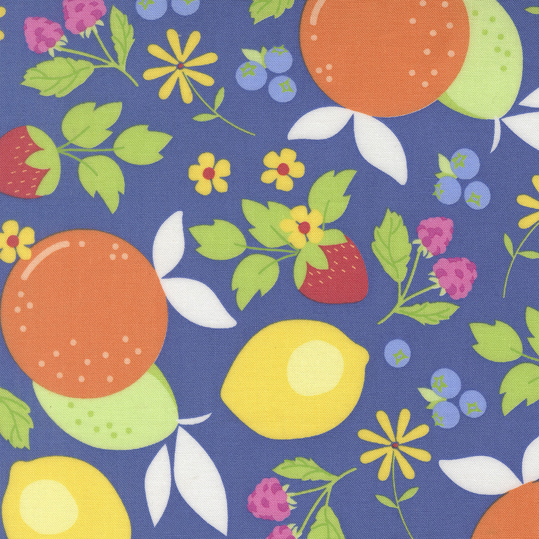 Fruit Salad Fruits Cobalt Yardage by Corey Yoder for Moda Fabrics | 29240 24