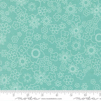 Happy Daze Petal Power Aqua Yardage by Chloe’s Closet for Moda Fabrics | 33841 28