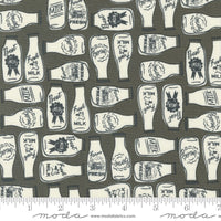 Farmstead Milk and More Charcoal Yardage by Stacy Iest Hsu for Moda Fabrics | 5 Yard Backing | 20904 16
