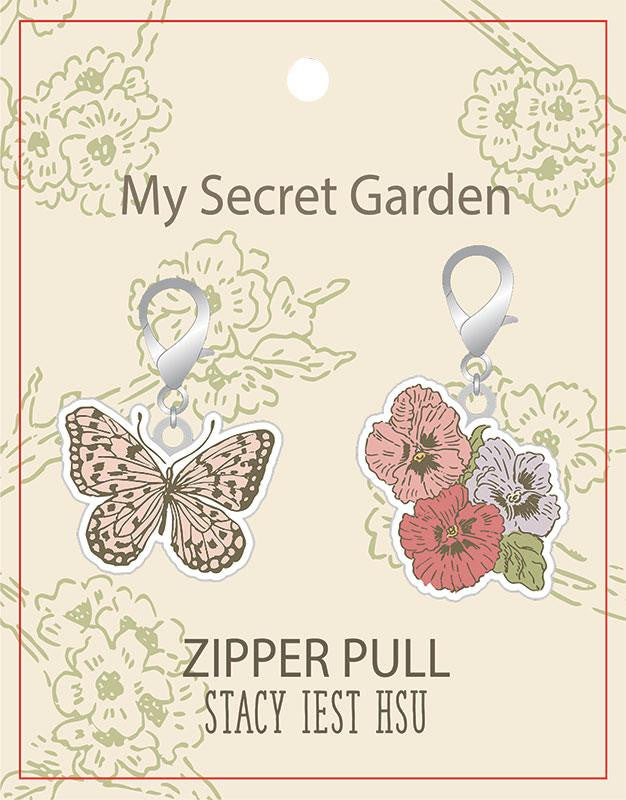 PRESALE My Secret Garden Posie Butterfly Zipper Pull by Stacy Iest Hsu for Moda Fabrics | SIH209