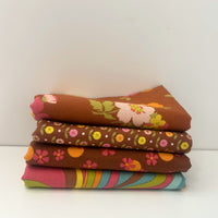 Happy Daze Custom Fat Quarter Bundle Rust by Chloe’s Closet for Moda Fabrics | 4 FQs | Curated Bundle