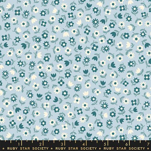 Picture Book Water Blue Picture Book Floral Yardage by Kimberly Kight for Ruby Star Society| RS3072 15 | Cut Options
