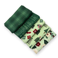 Fat Quarter Bundle Green | Evergreen Wishes by Traci Reed for Riley Blake Designs | 5 Fat Quarters | Curated Bundle