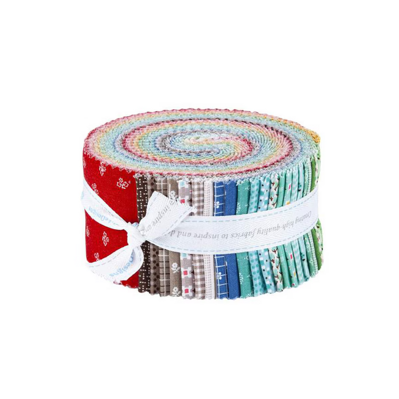 Prim Rolie Polie 2 1/2 Precuts by Lori Holt of Bee in my Bonnet | 40 2.5" Strips | RP-9690-40